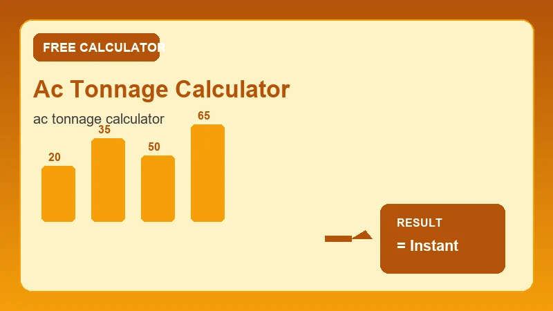 Ac Tonnage Calculator — material volume diagram and cubic yard estimate (CalcHubly infographic)