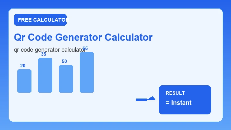 Qr Code Generator Calculator — step-by-step calculator workflow and results (CalcHubly infographic)